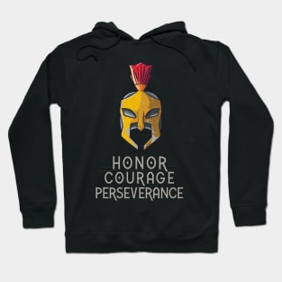 Spartan Honor Courage Perseverance Hoodie